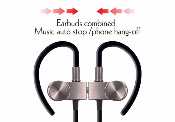 Stereo 60mAh 8hrs Magnetic Sports Wireless Headset