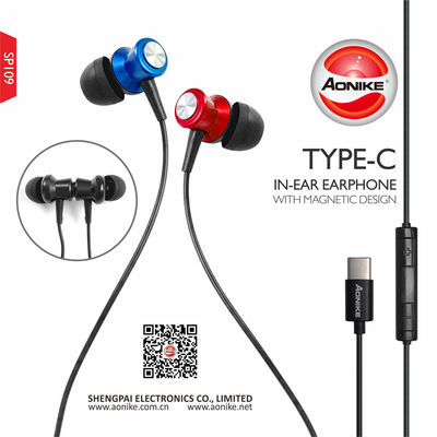 10mm 16Ohm Type C Wired earphones For Hand Phone