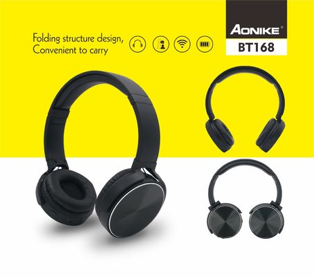 40mm Speaker Dia 180hrs Hifi Bluetooth Headphones