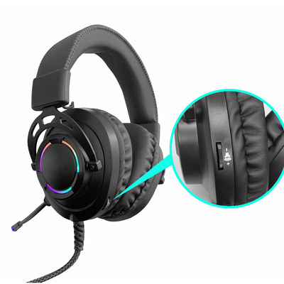 hot sale new model 2022 rgb gaming headphone for xbox,30mW 102db USB Wired Gaming Headphone With LED Light