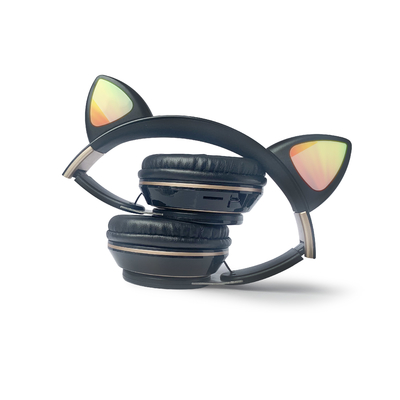 Portable Wireless Stereo Headphone Bluetooth Cat Ear Earphones