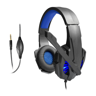 20KHz Wired Gaming Headphone Adjustable Foldable Stereo Earphones For Computer