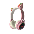 Cat Ears Bluetooth LED Wireless Headphones Control Kid Boy Girl Stereo Music Helmet Headset Gift