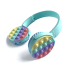 Fidget Pop Sensory Bluetooth Stereo Headphone Rainbow Colour release pressure earphone