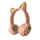 RGB Cute Cat Ears Noise Cancelling Bluetooth Headphones With Microphone Kid Stereo Music