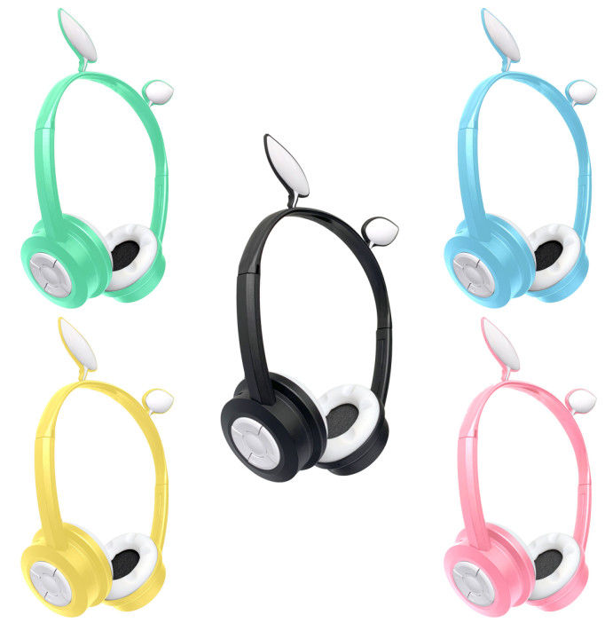 3.5mm Stereo 300mAh 8hrs Cat Ear Speaker Headphones