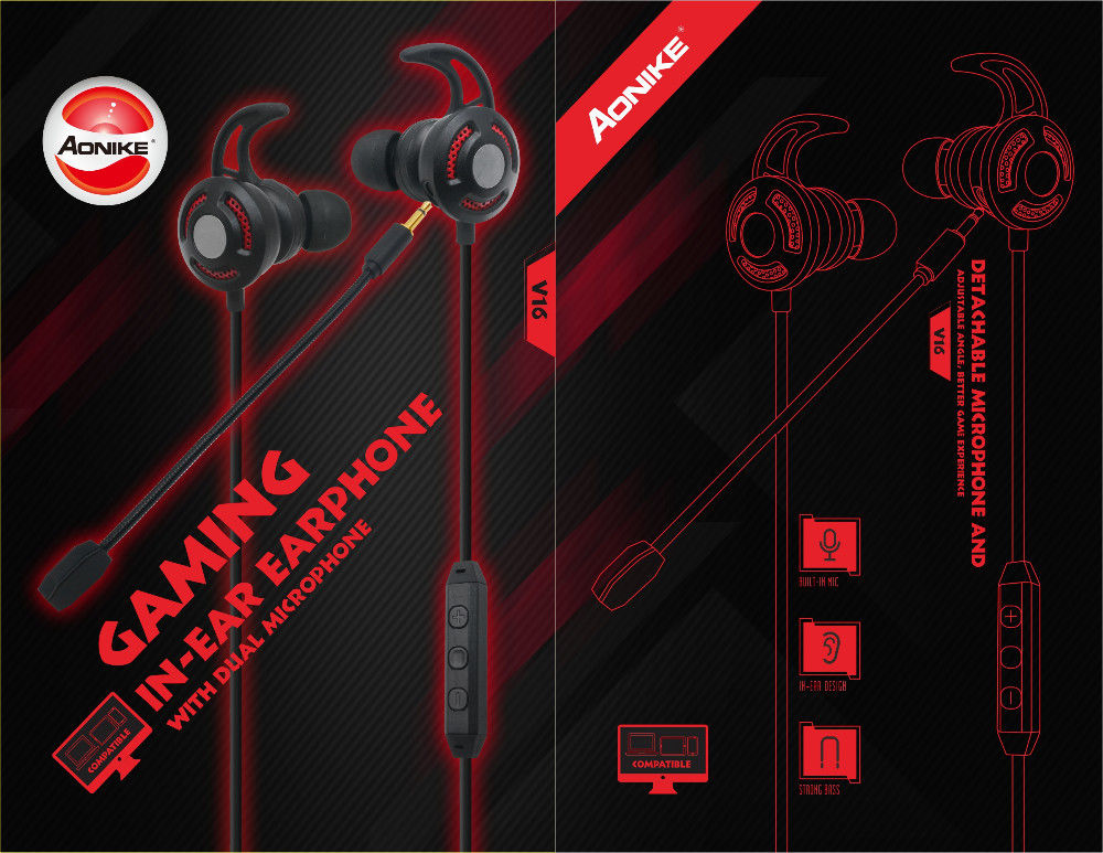 Computer Game 102dB 1.2m Wireless Earphones With Microphone