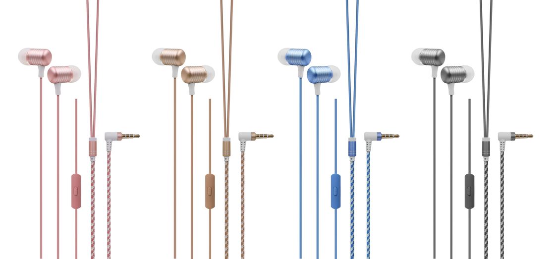 In Ear 1.2m 18ohm 3.5 Mm wired Earphone For Microphone