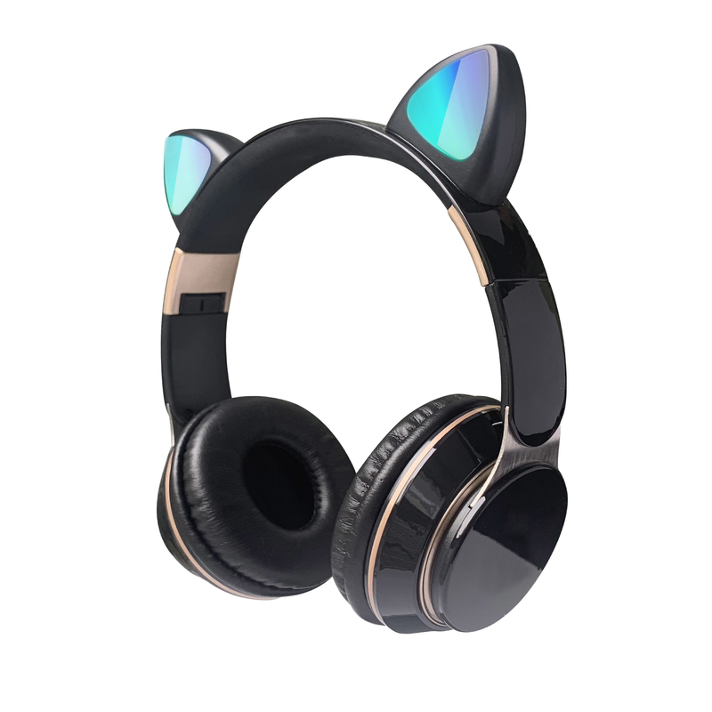 Portable Wireless Stereo Headphone Bluetooth Cat Ear Earphones