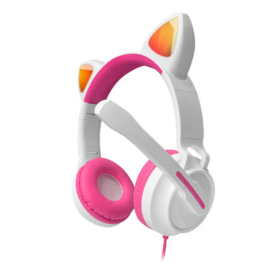 10m Transmission Wireless Cat Ear Headphones With RGB LED Moving Light